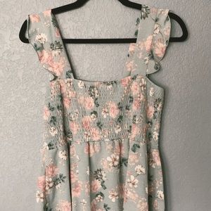 Floral Scrunch Crop Top!